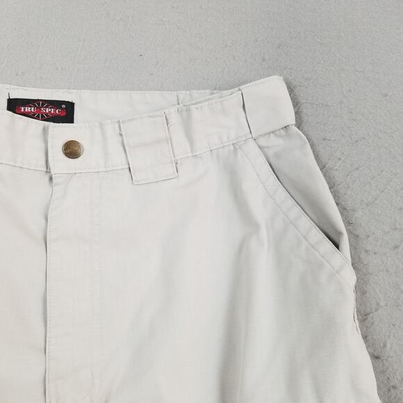 TRU-SPEC Pants Mens 36x32 Khaki Ripstop Cargo Tactical Utility Pockets Workwear - Picture 3 of 16